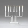 Adventsstake 7 armet - Hvit