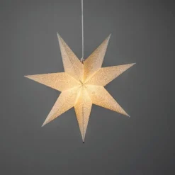 Adventstjerne 60 cm med broderi
