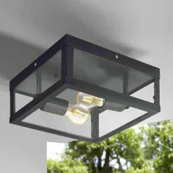 Alamonte utendørs taklampe IP44 - Svart