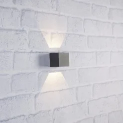 Argos vegglampe opp/ned 4 Watt 3000 Kelvin - Mørk grå - Grå
