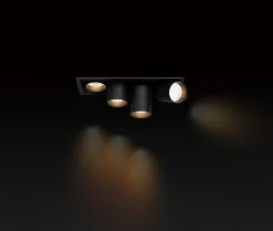 Aria mini flex K2 downlight justerbar 2x5W 2700K RA90 Dimbar - Svart