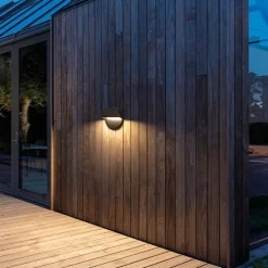 Arlon round vegglampe utendørs 10W 2700 Kelvin IK10 IP65 - Dimbar