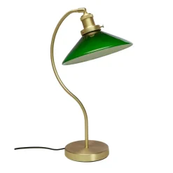 Axel bordlampe - Messing/grønn