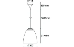Bell maxi takpendel - Svart/Gull