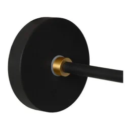 Berend vegglampe IP44 - Svart/Opal
