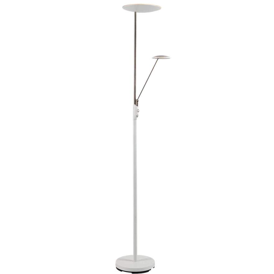 Bergamo gulvlampe m/lesearm 28+5W 183 cm 3000 Kelvin - Dimbar