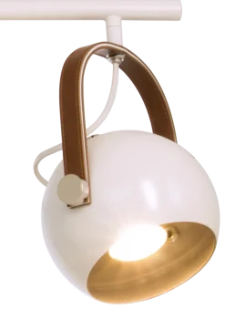 Bow taklampe - Hvit/Brun