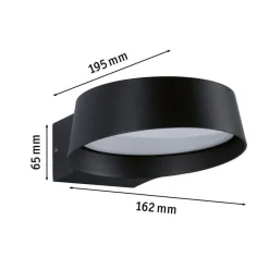 Capea Grand vegglampe utendørs IP44 11,5W 3000 Kelvin