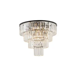 Cristal taklampe L - Svart