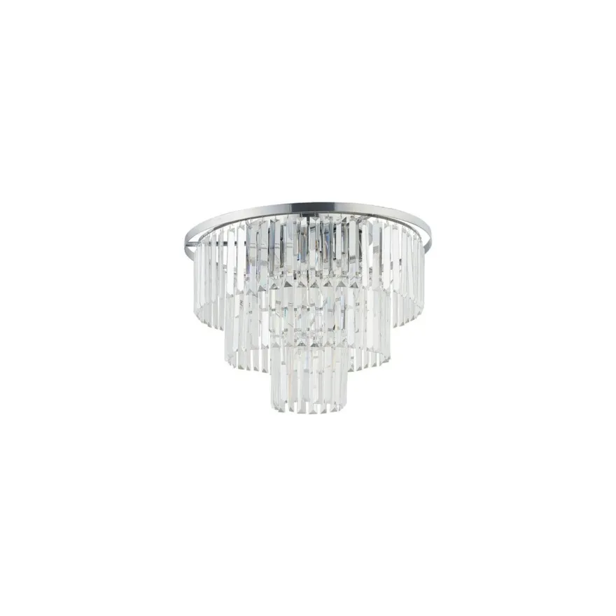 Cristal taklampe M - Sølv