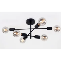 Cross taklampe 6 lys - Svart