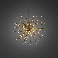 Dekorasjonsball 40 cm 120 LED varmhvit - Gull