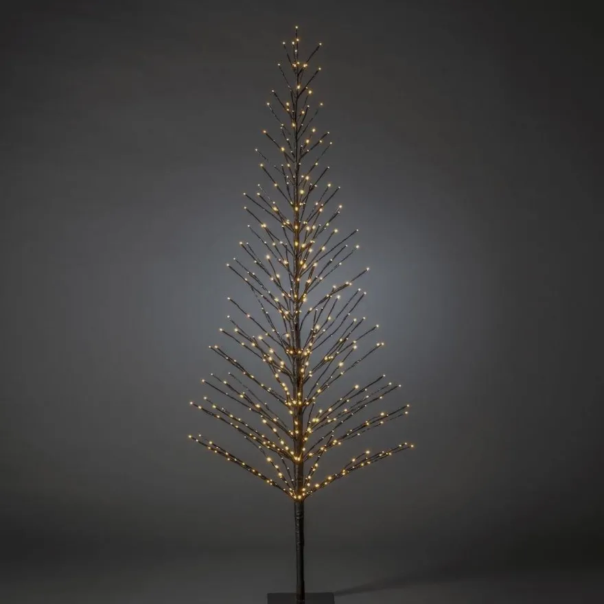Dekorasjonstre 210 cm med 504 LED amber farget IP44 utendørs
