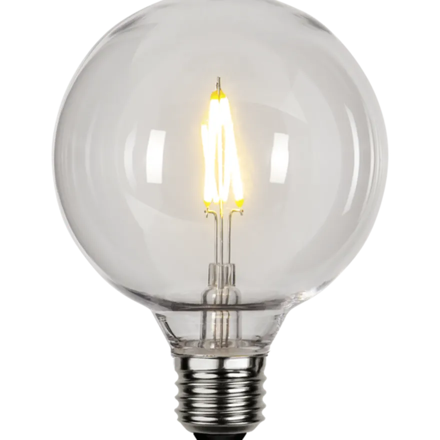 Dekorativ utendørs LED filament E27 95mm 2700K Plast
