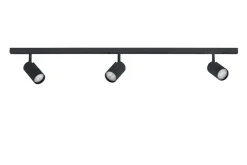 Designline Tube komplett 1 meter spotskinne med 3 spotter GU10 - Svart