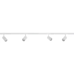 Designline Tube komplett 1,9 meter spotskinne med 4 spotter GU10 - Hvit