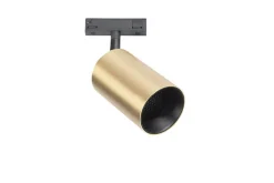 Designline Tube Pro komplett 1 meter spotskinne med 3 spotter GU10 - Svart/Messing