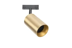 Designline Tube Pro komplett 1 meter spotskinne med 3 spotter GU10 - Svart/Messing
