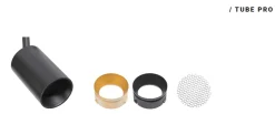 Designline Tube Pro komplett 1.9 meter spotskinne med 4 spotter GU10 - Svart
