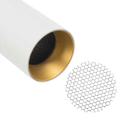 Designline Tube Pro komplett 1,9 meter spotskinne med 5 spotter GU10 - Hvit