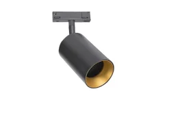 Designline Tube Pro komplett 1 meter spotskinne med 3 spotter GU10 - Svart