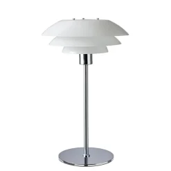 DL31 bordlampe - Krom/Opal glass