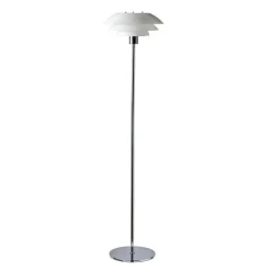 DL31 gulvlampe - Krom/Opal glass