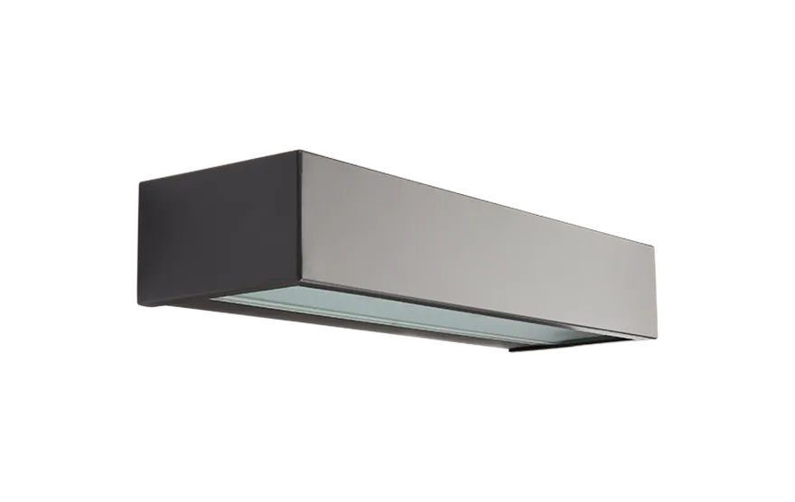 Edge direct vegglampe ned 10W 2700 Kelvin dimbar IP65 - Grafitt