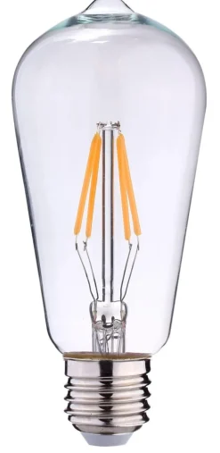 Edison lanterne klar filament E27 6W LED - 3 step dim