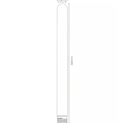 E27 Filament lyspære T32 30 cm 2200 Kelvin 5W Dimbar