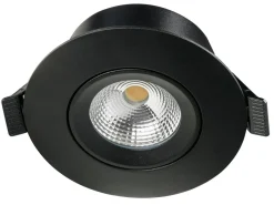 E95 lavtbyggende downlight 2700 Kelvin IsoSafe RA90 7W IP54 - Dimbar