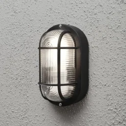 Elmas vegglampe utendørs IP44 - Svart