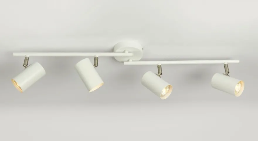 Era taklampe med 4 spotter - Hvit