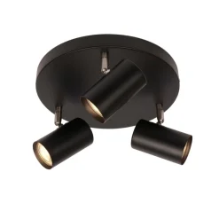 Era taklampe med 3 spotter - Svart