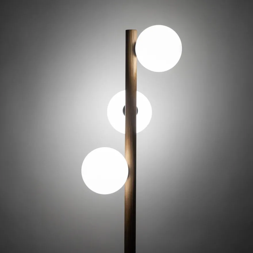 Estera wood gulvlampe 3-lys