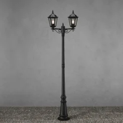 Firenze 2-arm stolpe - Svart 220cm