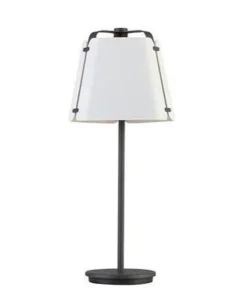 Fold bordlampe - Antrasitt/Hvit struktur