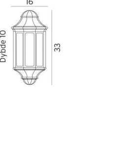 Genova mini 175 vegglampe