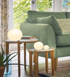 Globus bordlampe 13 cm - Hvit