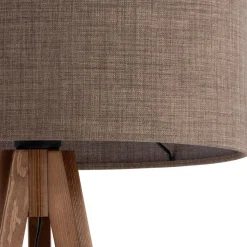 Grand gulvlampe - Valnøtt