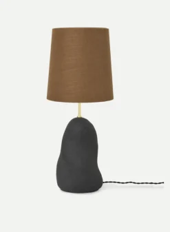Hebe bordlampe Medium Mørk grå/Curry