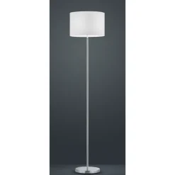 Hotel gulvlampe - Nikkel/Hvit