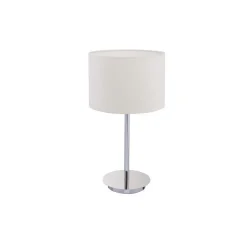 Hotell bordlampe - Krom/Hvit