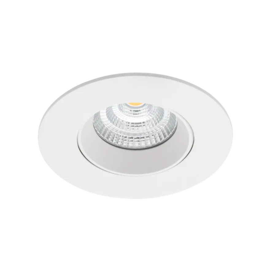 Icarus lavtbyggende downlight Isosafe 7W RA95 2700K 68-83 mm dimbar - Hvit