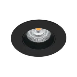 Icarus lavtbyggende downlight Isosafe 7W RA95 2700K 68-83 mm dimbar - Svart