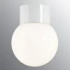 Ifø Classic Glob 15 cm taklampe 6W led IP54 - Hvit/Opal glass