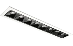 Inspire R 300 innfelt downlight 8 lys 15W RA98 3000K dimbar