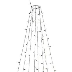 Juletrelys ring 8 slynger 2,4 meter med funklefunksjon - Amber