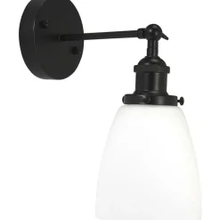 Kappa vegglampe - Svart/Opal