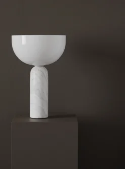Kizu bordlampe - hvit marmor - L